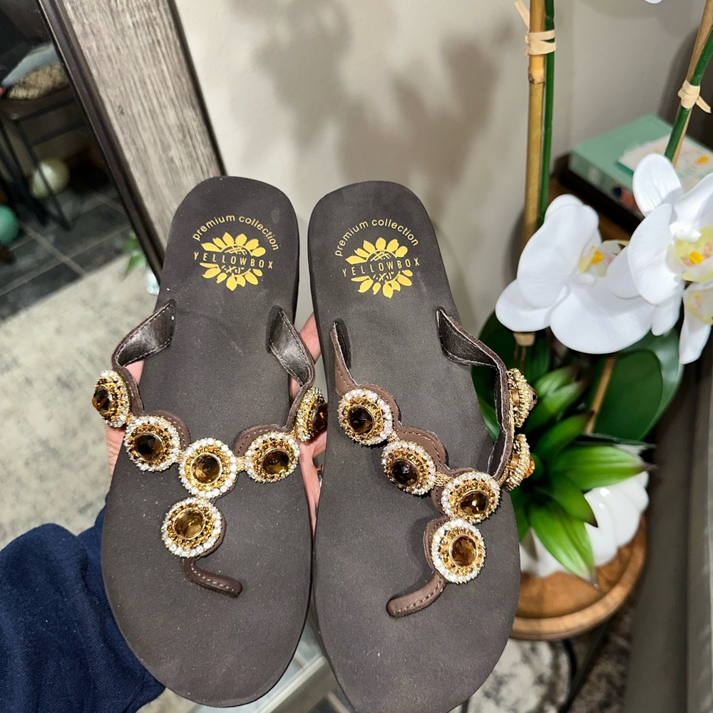 Yellow Box Women's Brown Sandals